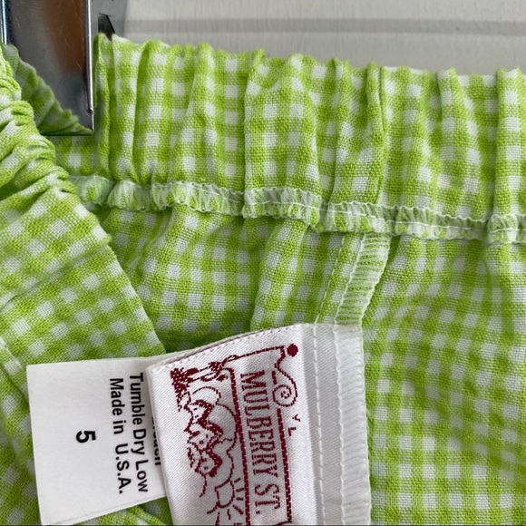 Mulberry Street Seersucker PomPom Skort 5 - Picture 6 of 7